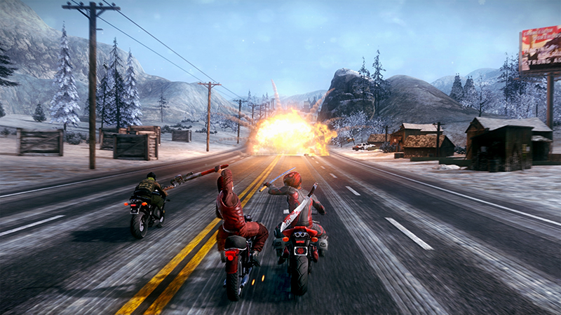 Motorcycle Combat in Road Redemption